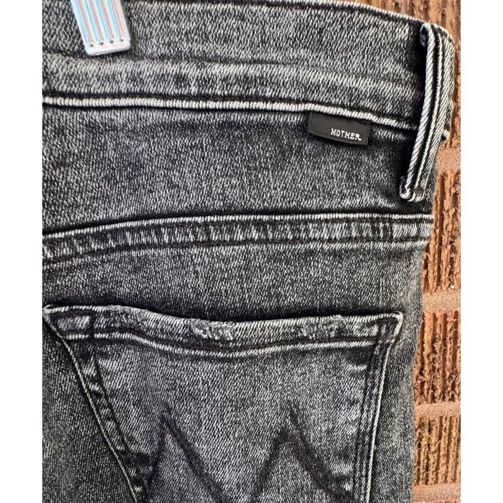 MOTHER Gray Washed Skinny Jeans - Picture 5 of 16